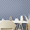 RoomMates Coastal Scallop Peel & Stick Wallpaper Blue Image 3