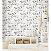 RoomMates Cottage Vine Peel & Stick Wallpaper - Gray Image 1