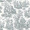 Roommates Country Life Toile Peel & Stick Wallpaper - Grey Image 1