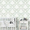 RoomMates Damask Peel & Stick Wallpaper, Blue Image 1