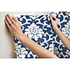 RoomMates Damask Peel & Stick Wallpaper, Blue Image 1