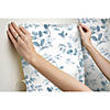 RoomMates Dancing Leaves Peel & Stick Wallpaper, Blue Image 1