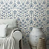 Roommates Deep Sea Toile Peel & Stick Wallpaper - Blue Image 4