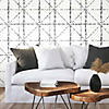 RoomMates Diamond Grid Specks Peel & Stick Wallpaper Black Image 2