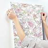 Roommates Disney Princess Royal Floral Peel & Stick Wallpaper Image 1