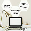 Roommates Dry Erase Hexagon Peel And Stick Wall Decals Image 1