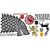 RoomMates Game Of Thrones Winter Is Coming Stark Giant Peel & Stick Wall Decals Image 1