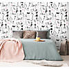 RoomMates Glamour Peel & Stick Wallpaper, Grey Image 3