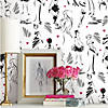 RoomMates Glamour Peel & Stick Wallpaper, Pink Image 1