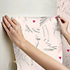 RoomMates Glamour Peel & Stick Wallpaper, Pink Image 1