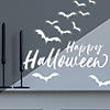 Roommates Halloween Trick Or Treat Spider Web Peel And Stick Giant Wall Decals Image 1