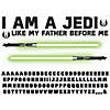 Roommates I Am A Jedi Headboard Glow In The Dark Peel And Stick Giant Wall Decals Image 3