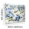 RoomMates Iris Peel & Stick Wallpaper, Blue Image 3