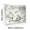 RoomMates Iris Peel &amp; Stick Wallpaper, Grey Image 3