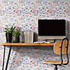 RoomMates Mod Faces Peel and Stick Wallpaper - Pinks Image 1