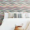 RoomMates Mosaic Waves Peel and Stick Wallpaper - Pinks Image 1