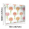 Roommates Mum Floral Peel & Stick Wallpaper - Pink Image 4