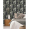 RoomMates Nouveaux Wisteria Peel & Stick Wallpaper - Black Image 1
