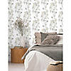 RoomMates Nouveaux Wisteria Peel & Stick Wallpaper - White Image 1