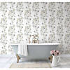 RoomMates Nouveaux Wisteria Peel & Stick Wallpaper - White Image 1