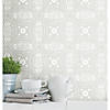 RoomMates Overlapping Medallions Peel & Stick Wallpaper - Gray Image 1