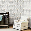 Roommates Persian Damask Peel & Stick Wallpaper - Grey Image 1