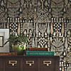RoomMates Persian Ikat Peel & Stick Wallpaper, Black Image 4