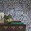 RoomMates Persian Ikat Peel & Stick Wallpaper, Blue Image 4