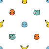 RoomMates Pok&#233;mon Character Faces Peel and Stick Wallpaper Image 1