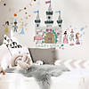 RoomMates Princess And Knight Castle Peel And Stick Giant Wall Decal With Alphabet Image 1