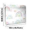 Roommates Rainbow'S End Peel & Stick Wallpaper - White/Pink Image 4