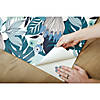 Roommates Retro Tropical Leaves Peel & Stick Wallpaper - Blue Image 3