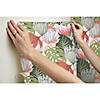 Roommates Retro Tropical Leaves Peel & Stick Wallpaper - Green Image 1
