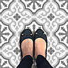 RoomMates Roma Gray Peel And Stick Floor Tile Image 2