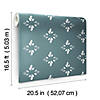 RoomMates Rose Lindo Pressed Petals Peel & Stick Wallpaper Blue Image 4