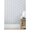 RoomMates Rose Lindo Pressed Petals Peel & Stick Wallpaper Gray Image 1