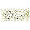 Roommates Season'S Greetings Peel And Stick Wall Decals With Metallic Ink Image 3