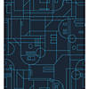 Roommates Star Wars R2D2 Geometric Peel & Stick Wallpaper - Blue/Navy Image 1