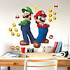 RoomMates Super Mario Luigi And Mario Giant Peel & Stick Wall Decals Image 1