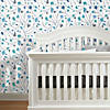 RoomMates Terrazzo Branch Peel & Stick Wallpaper Blue Image 1