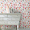 RoomMates Terrazzo Branch Peel & Stick Wallpaper Red Image 1