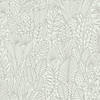 Roommates Tropical Leaves Sketch Peel & Stick Wallpaper - Beige Image 3