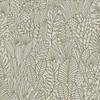 Roommates Tropical Leaves Sketch Peel & Stick Wallpaper - Taupe Image 3