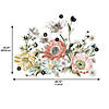 Roommates Vintage Poppy Floral Peel And Stick Giant Wall Decals Image 2