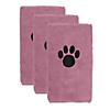 Rose Embroidered Paw Small Pet Towel (Set Of 3) Image 1