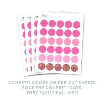 Rose Gold Boho Blush Confetti 180-Pack Image 1
