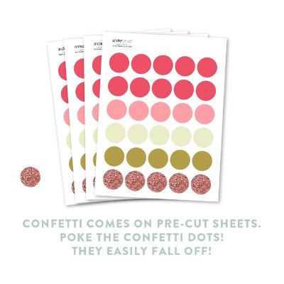 Rose Gold Fall Confetti 180-Pack Image 1