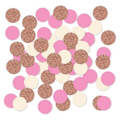 Rose Gold Ivory Confetti 180-Pack Image 1