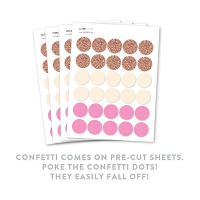 Rose Gold Ivory Confetti 180-Pack Image 1
