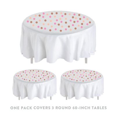 Rose Gold Peach Confetti 180-Pack Image 3